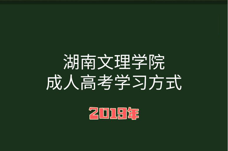 湖南成人高考学习方式